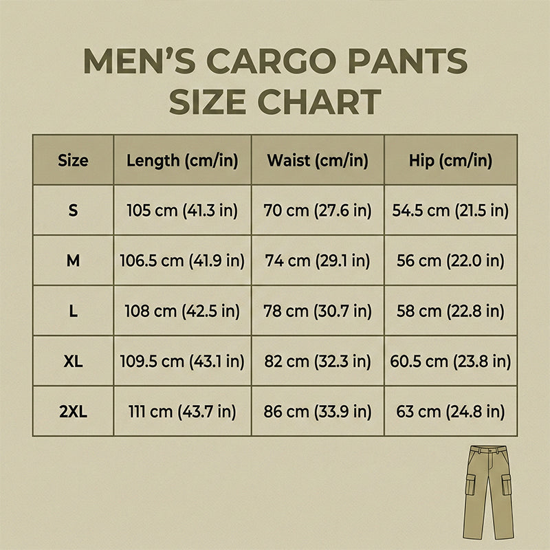 👖 LIMITED-TIME 50% OFF! 🪂 Men's Casual Cargo Pants with Multiple Pockets – Adjustable Waist, Durable Fabric 🏔️