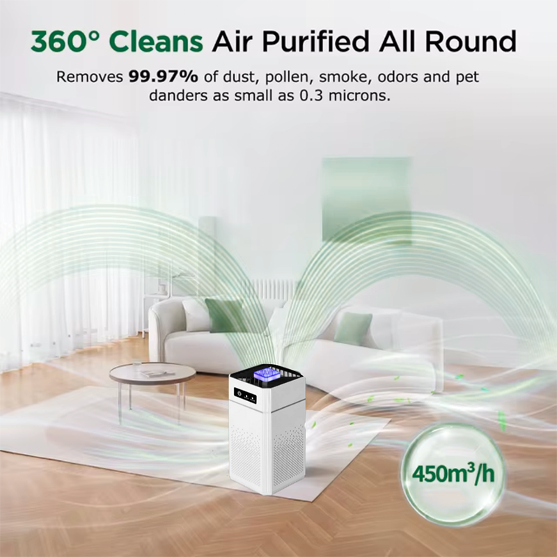 ✈FREE SHIPPING - 🌿💨 Home Air Purifier – All-around protection 🛡️🏠 for fresh and clean indoor air, ideal for combating allergens, dust, and odors. 🎁