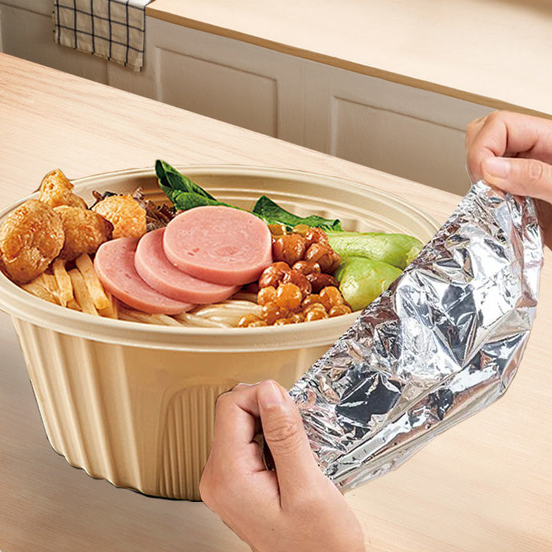 Home dining table food container aluminum foil heat-retaining cover