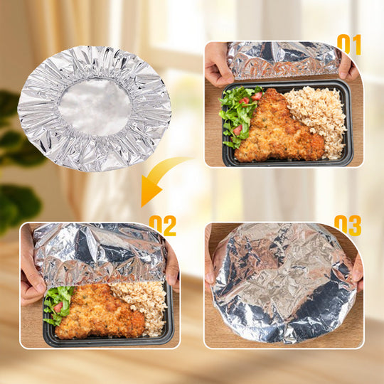 Home dining table food container aluminum foil heat-retaining cover
