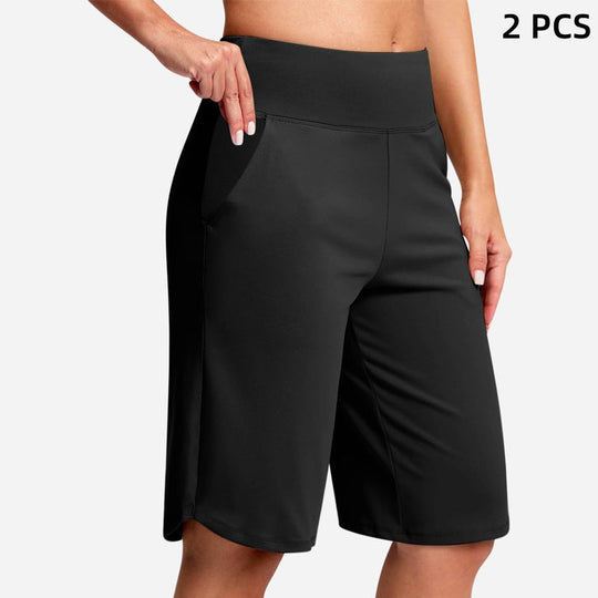 ⏰Last Day Sale 50% OFF🔥Women's High-Waist Yoga Shorts with Pockets