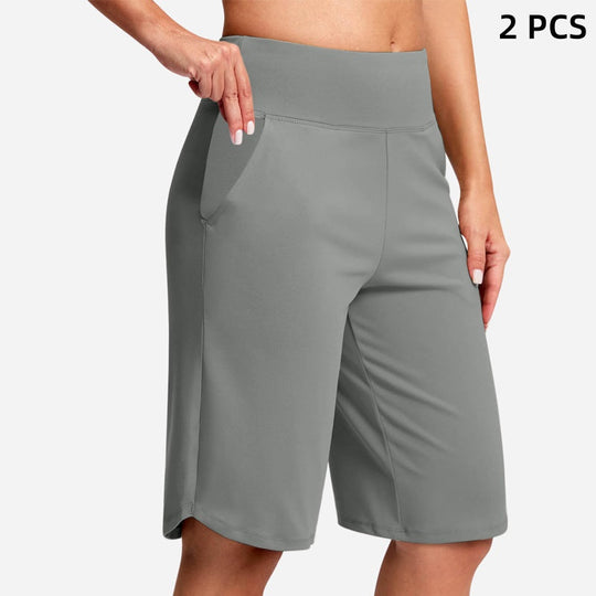 ⏰Last Day Sale 50% OFF🔥Women's High-Waist Yoga Shorts with Pockets