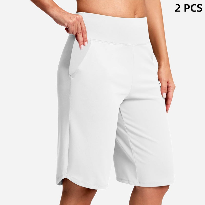 ⏰Last Day Sale 50% OFF🔥Women's High-Waist Yoga Shorts with Pockets