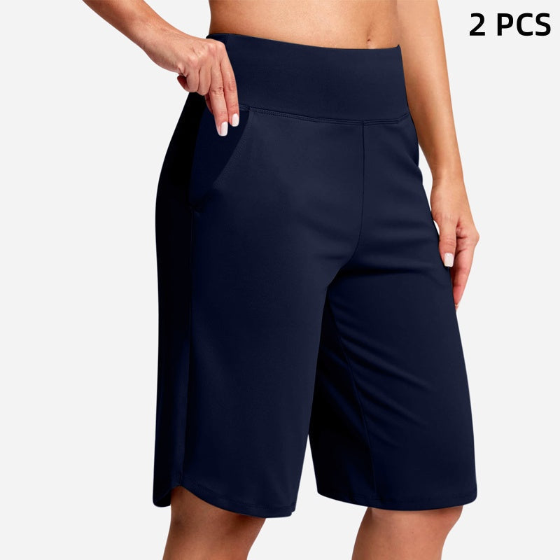 ⏰Last Day Sale 50% OFF🔥Women's High-Waist Yoga Shorts with Pockets