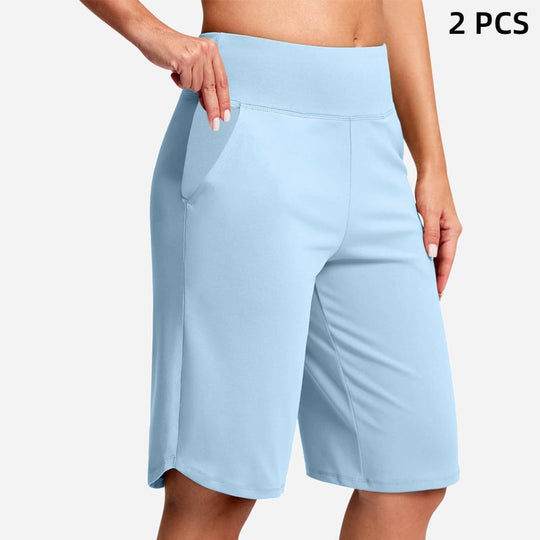 ⏰Last Day Sale 50% OFF🔥Women's High-Waist Yoga Shorts with Pockets