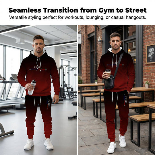 ⏳Time-Limited Special⏰Men's Gradient Tracksuit Set - Hoodie and Sweatpants