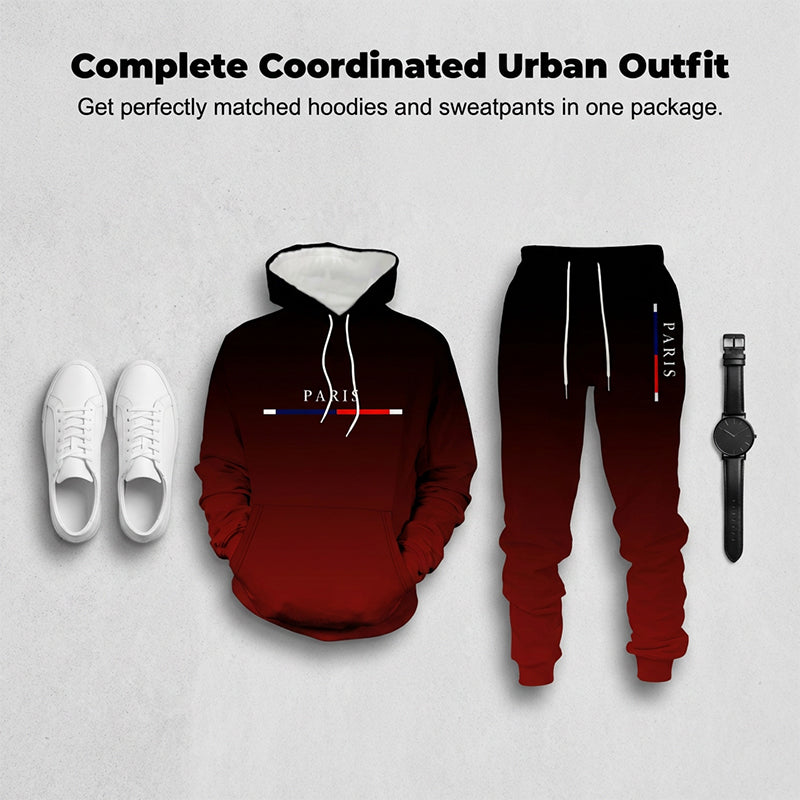 ⏳Time-Limited Special⏰Men's Gradient Tracksuit Set - Hoodie and Sweatpants