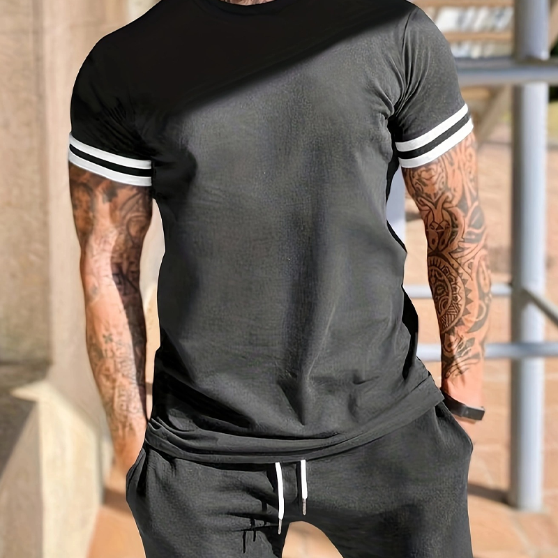 🥳2026 HOT SALE🔥Casual Short Sleeve T-Shirt & Shorts Set
