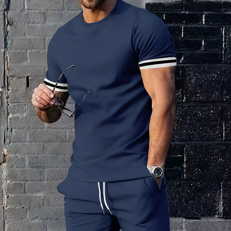 🥳2026 HOT SALE🔥Casual Short Sleeve T-Shirt & Shorts Set