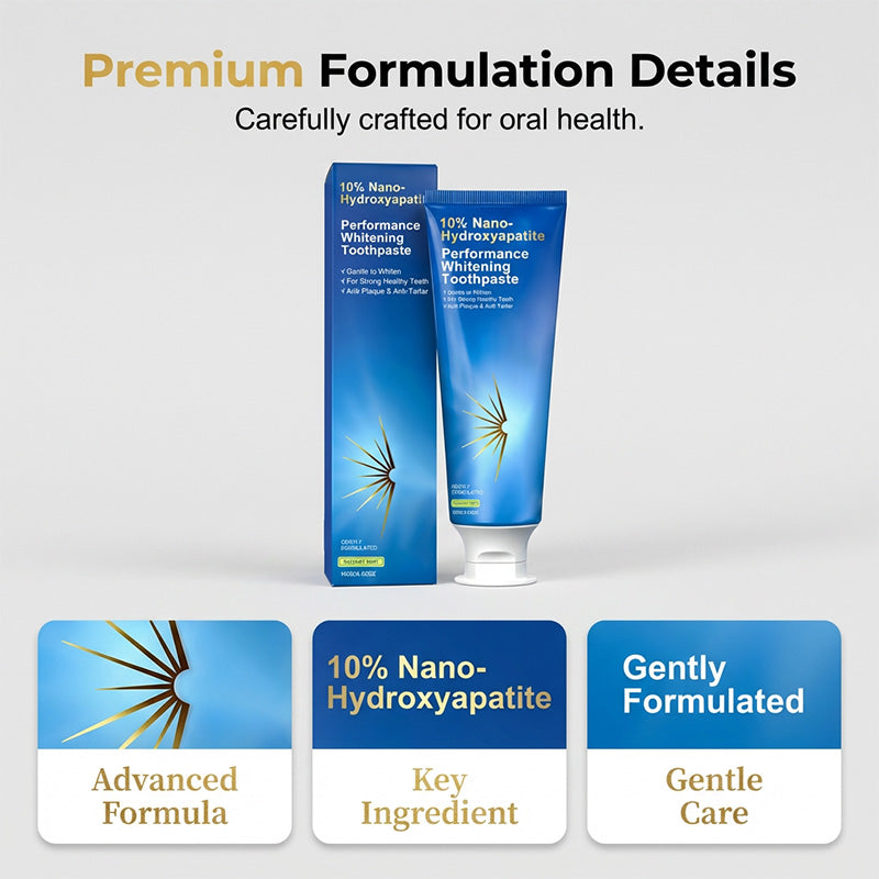 10% Nano Hydroxyapatite Performance Whitening Toothpaste
