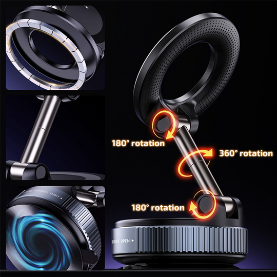 Vacuum Magnetic Suction Car Phone Holder