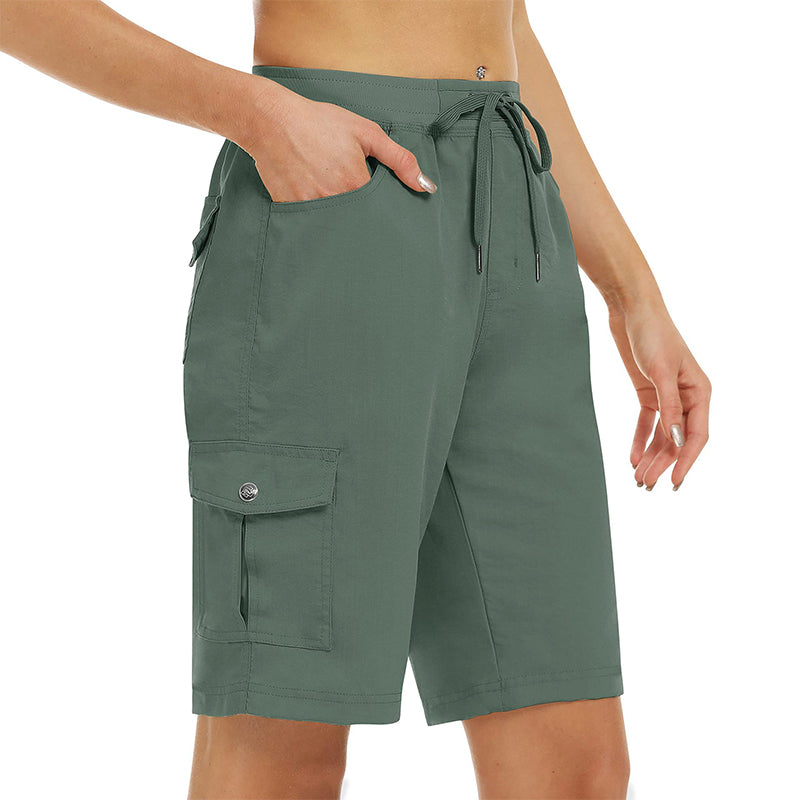 🌞LIMITED-TIME 50% OFF! 🩳 Women's Quick-Dry Cargo Shorts – UPF 50+, Multiple Pockets, Adjustable Waist 🏕️