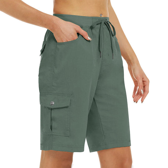 🌞LIMITED-TIME 50% OFF! 🩳 Women's Quick-Dry Cargo Shorts – UPF 50+, Multiple Pockets, Adjustable Waist 🏕️