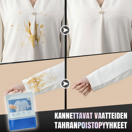 Portable Clothing Stain Remover Wipes