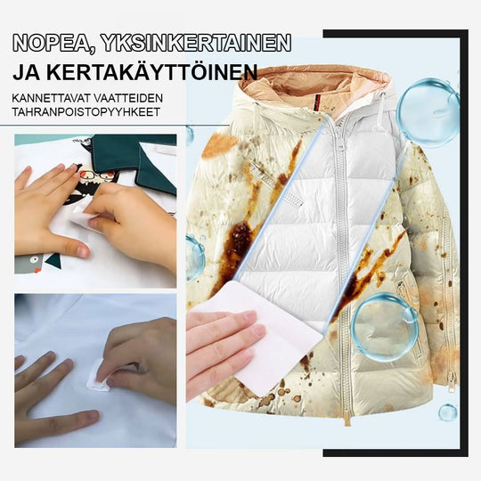 Portable Clothing Stain Remover Wipes