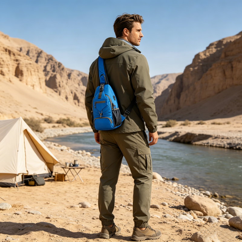 📢📢This Week's Special Price:$27.99!!🔥✨UnisexMen's Outdoor Sling Bag – Multi-Pocket, Water-Resistant & Breathable – Perfect for Travel & Daily Use