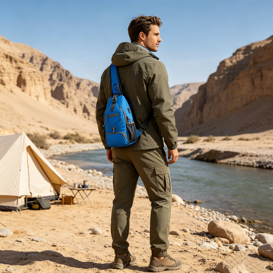 📢📢This Week's Special Price:$27.99!!🔥✨UnisexMen's Outdoor Sling Bag – Multi-Pocket, Water-Resistant & Breathable – Perfect for Travel & Daily Use