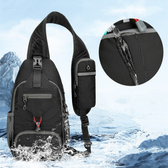 📢📢This Week's Special Price:$27.99!!🔥✨UnisexMen's Outdoor Sling Bag – Multi-Pocket, Water-Resistant & Breathable – Perfect for Travel & Daily Use