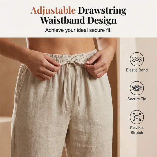 ⏳Limited-time 50% off⏰Women's Casual Cotton Linen Capris👖