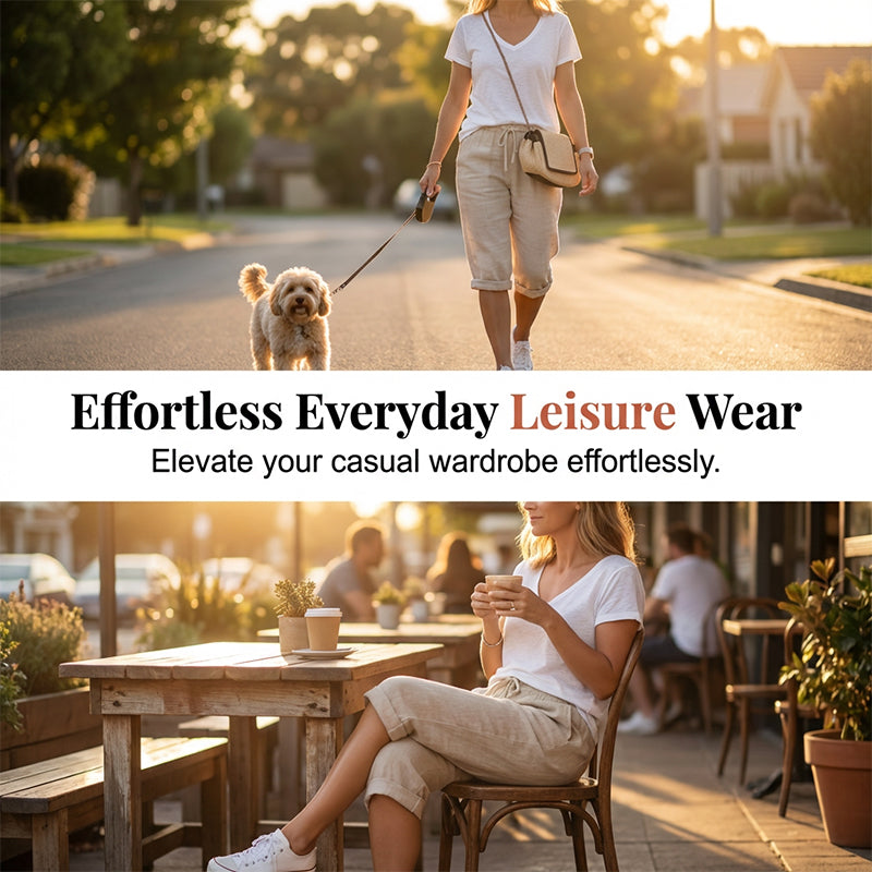 ⏳Limited-time 50% off⏰Women's Casual Cotton Linen Capris👖