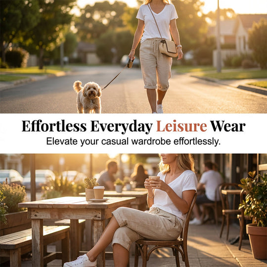 ⏳Limited-time 50% off⏰Women's Casual Cotton Linen Capris👖