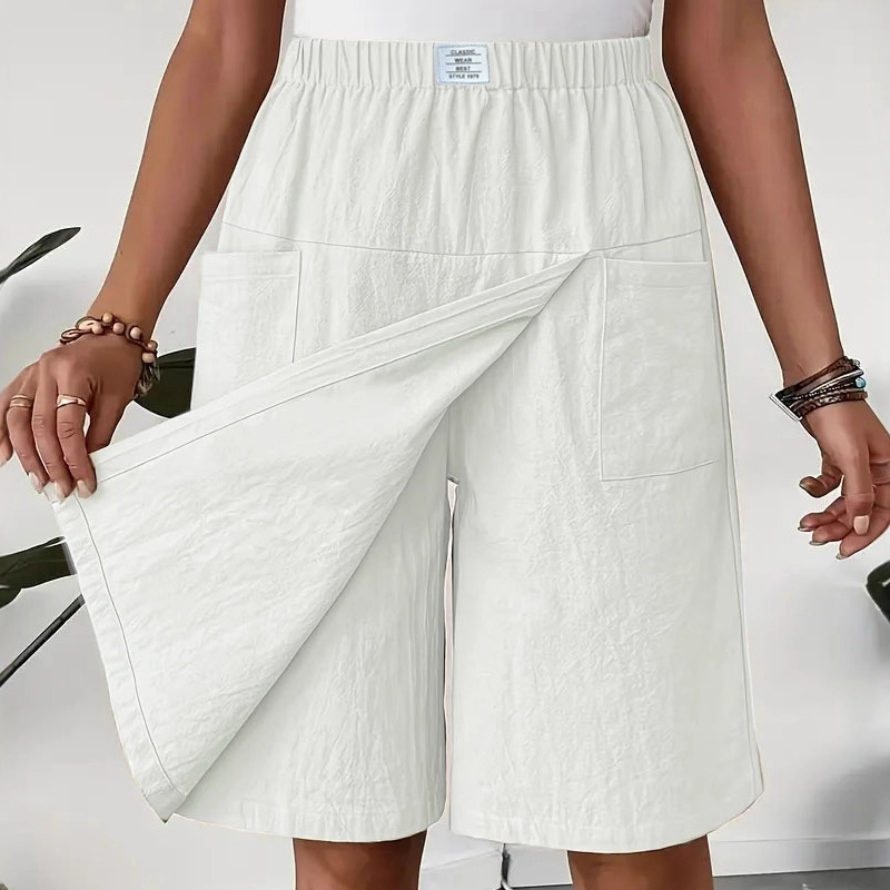 Limited-Time⌛🌿 Flattering Asymmetrical Skort with Essential Pockets – Skirt Elegance Meets Shorts Practicality