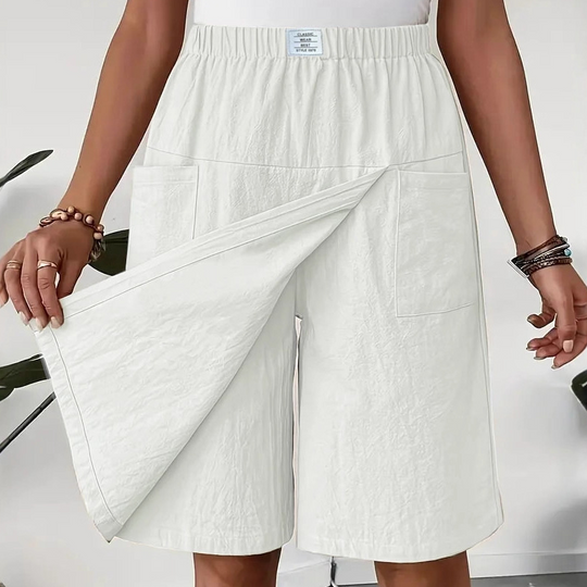 Limited-Time⌛🌿 Flattering Asymmetrical Skort with Essential Pockets – Skirt Elegance Meets Shorts Practicality