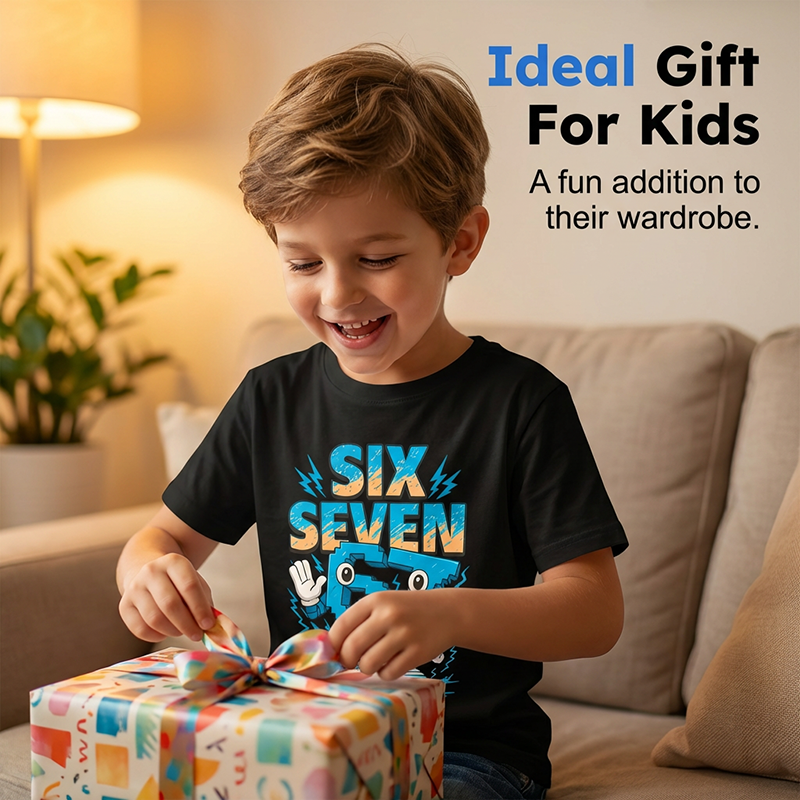 Kids' Cartoon Number Graphic Tee