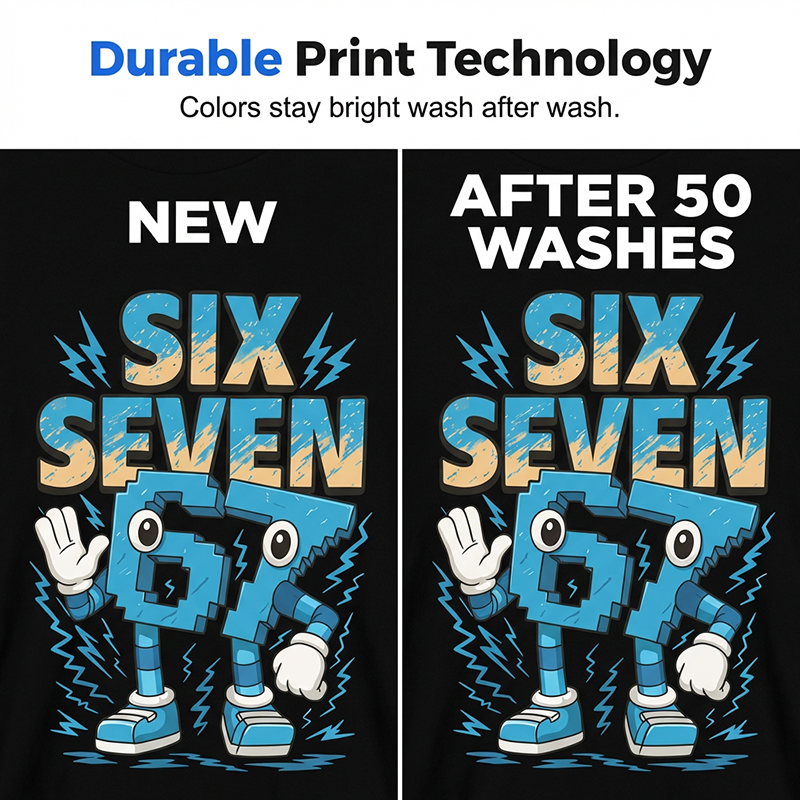 Kids' Cartoon Number Graphic Tee