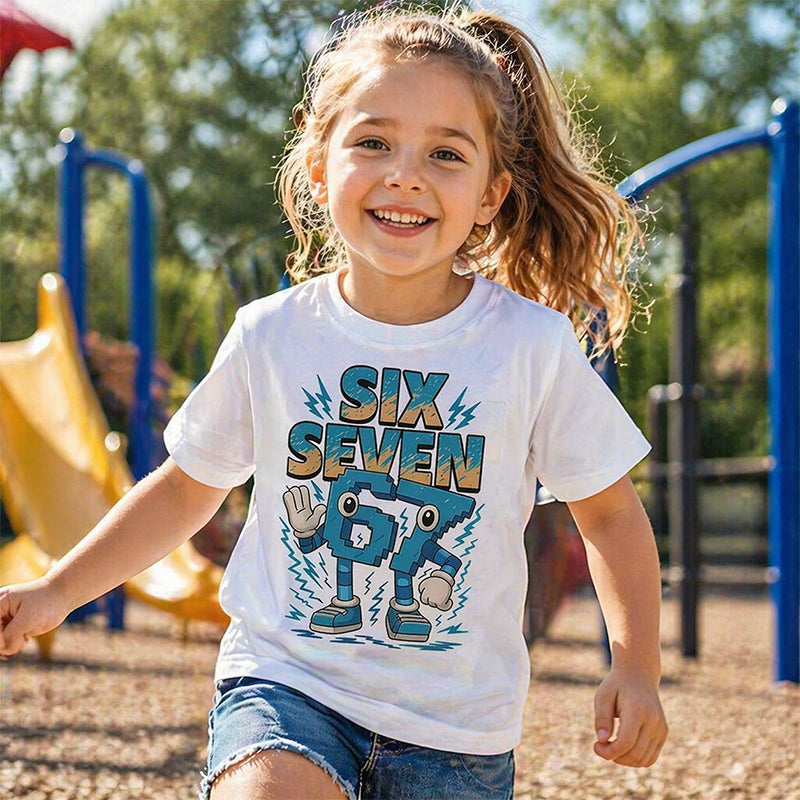 Kids' Cartoon Number Graphic Tee