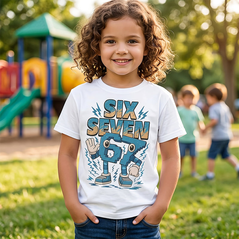 Kids' Cartoon Number Graphic Tee