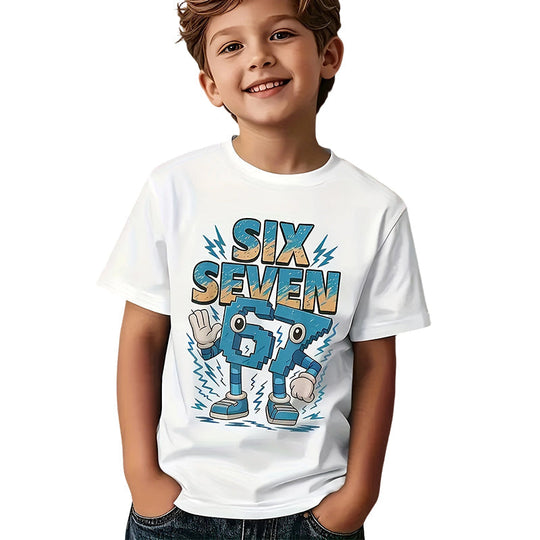 Kids' Cartoon Number Graphic Tee