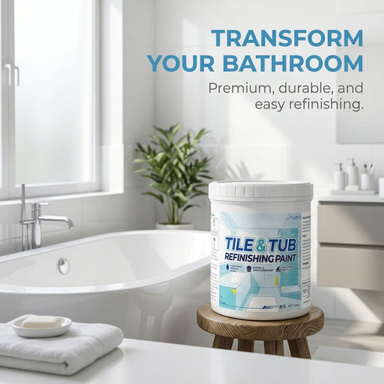 🥳2026 HOT SALE🥳💞50K+ SOLD!🛁🎨 Tile & Tub Refinishing Paint Kit – Waterproof, anti‑slip finish. Covers stains & cracks. Easy DIY, no pro needed. ✨🛡️