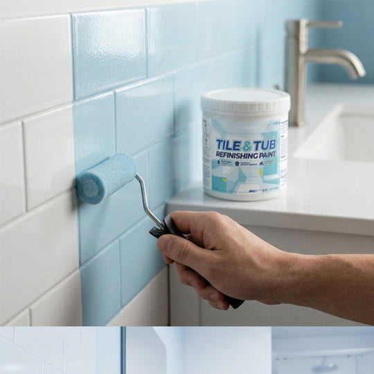 🥳2026 HOT SALE🥳💞50K+ SOLD!🛁🎨 Tile & Tub Refinishing Paint Kit – Waterproof, anti‑slip finish. Covers stains & cracks. Easy DIY, no pro needed. ✨🛡️