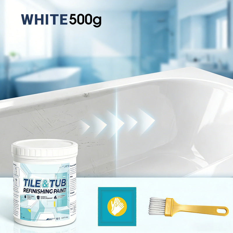 🥳2026 HOT SALE🥳💞50K+ SOLD!🛁🎨 Tile & Tub Refinishing Paint Kit – Waterproof, anti‑slip finish. Covers stains & cracks. Easy DIY, no pro needed. ✨🛡️