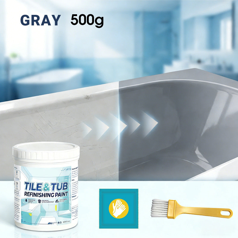 🥳2026 HOT SALE🥳💞50K+ SOLD!🛁🎨 Tile & Tub Refinishing Paint Kit – Waterproof, anti‑slip finish. Covers stains & cracks. Easy DIY, no pro needed. ✨🛡️