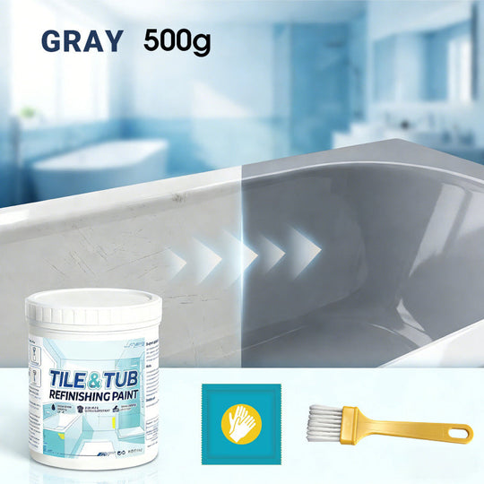 🥳2026 HOT SALE🥳💞50K+ SOLD!🛁🎨 Tile & Tub Refinishing Paint Kit – Waterproof, anti‑slip finish. Covers stains & cracks. Easy DIY, no pro needed. ✨🛡️