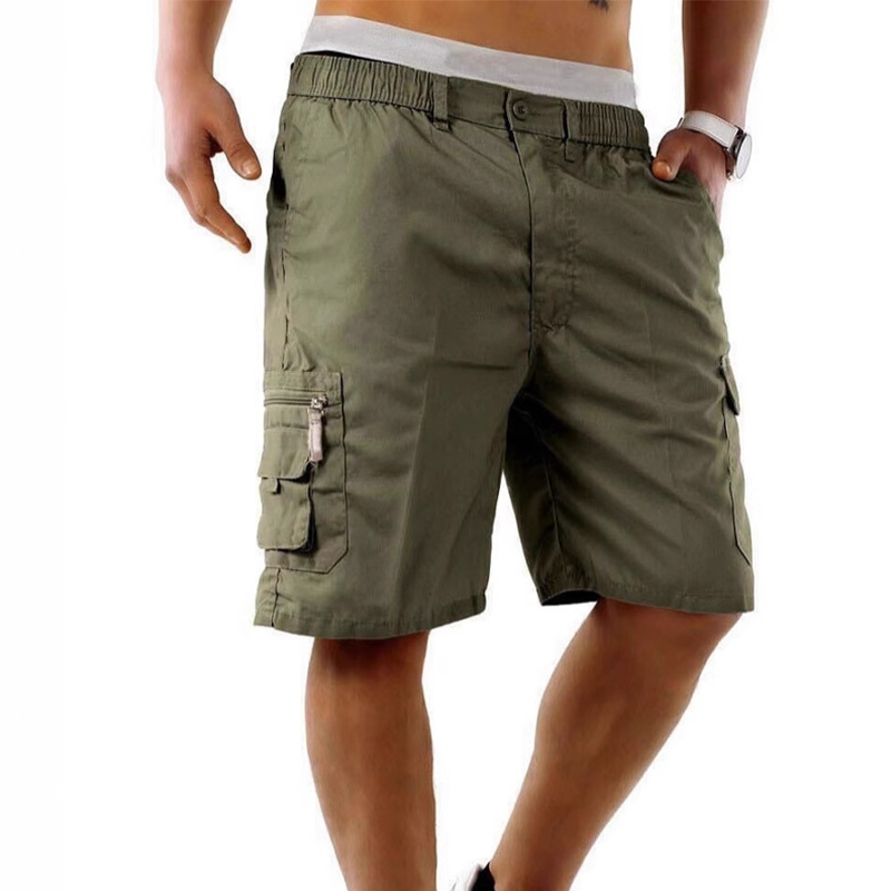 📢📢50% OFF !! ⏰Men's Cargo Shorts – Elastic Waist, Multi-Pocket, Durable 🍁