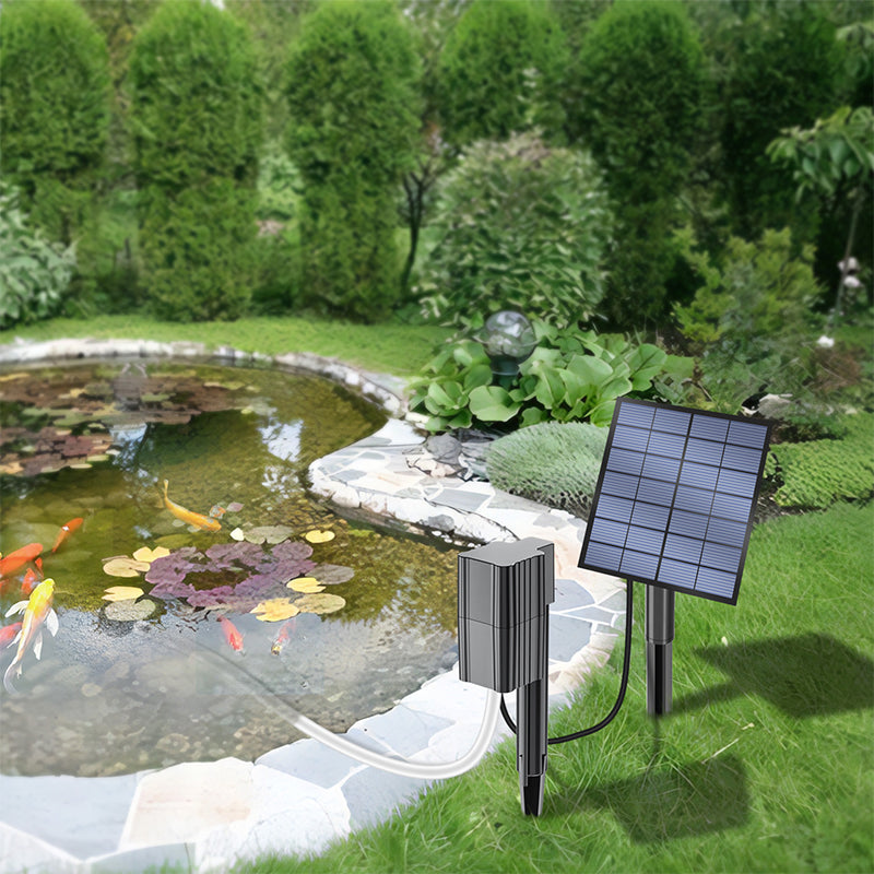 Solar Pond Aerator – Sun‑powered, no wiring. Boosts oxygen for fish & plants. Clean water, happy pond! 🌿✨