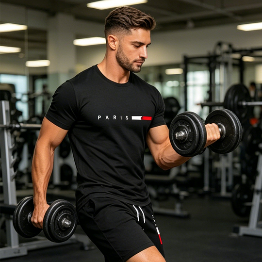 👕 50% OFF NOW! ⏰ Men's Printed 2-Piece Set – Soft & breathable – Relaxed fit, perfect for summer lounging or casual days – matching top & shorts 🩳