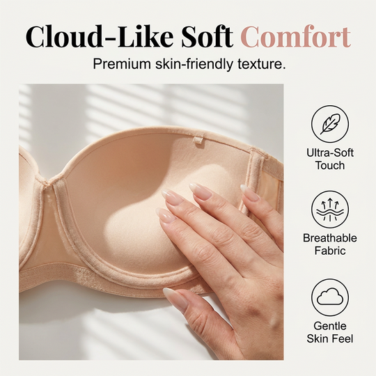 Anti-Slip Push-Up Bandeau Bra