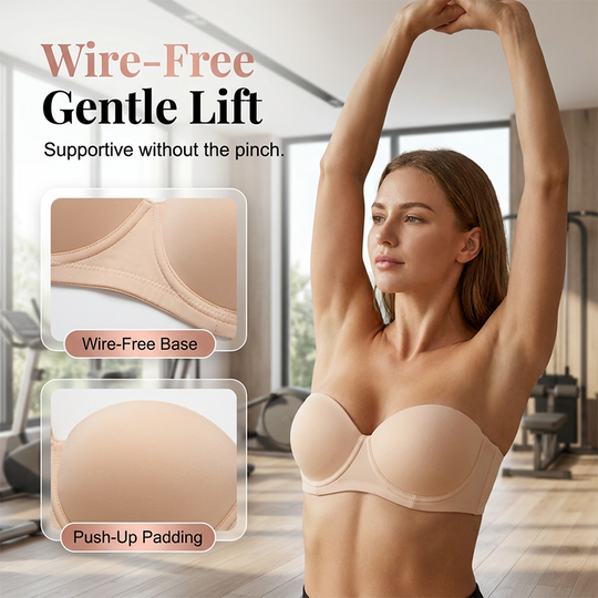 Anti-Slip Push-Up Bandeau Bra