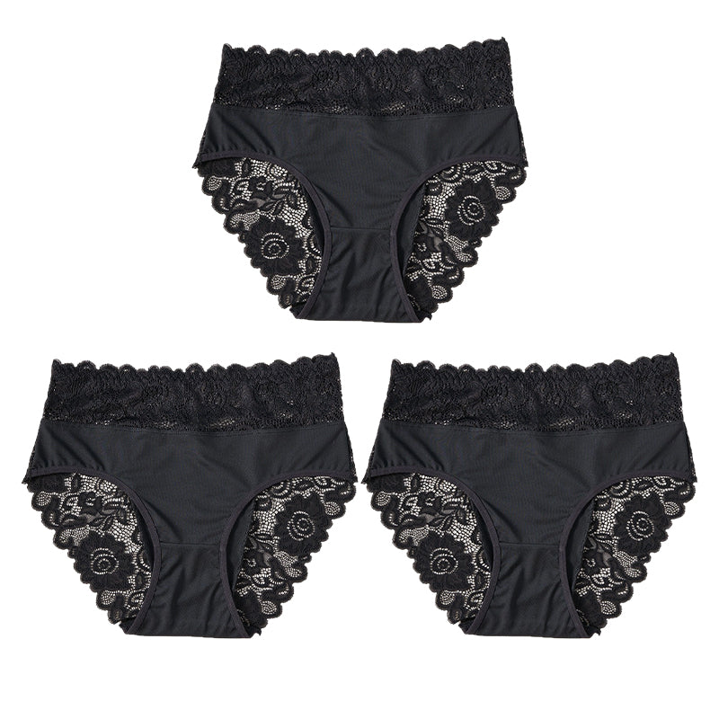 🎉 LIMITED TIME 50% OFF! 🩲 Lace Comfort Briefs – Invisible Elegance Underneath ✨