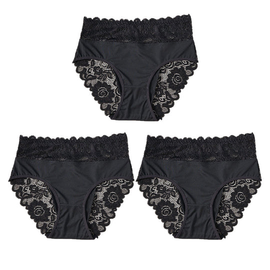 🎉 LIMITED TIME 50% OFF! 🩲 Lace Comfort Briefs – Invisible Elegance Underneath ✨