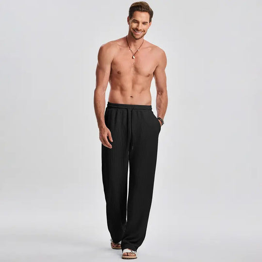 ⚽️🏆️World Cup Sale:50% OFF🎉30K+ SOLD! 🥳Men's Ribbed Sleeveless Tank Top & Pants 2-Piece Set