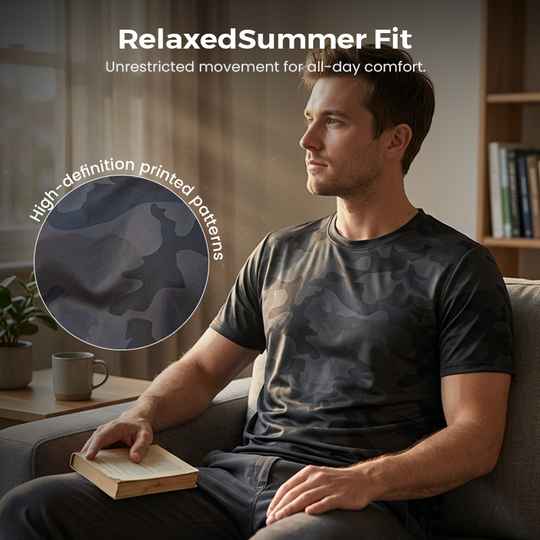 💪 LIMITED-TIME 50% OFF! 💥 Men's Quick Dry Camouflage Sports T-Shirt – Moisture Wicking, Breathable, Active Fit ✨