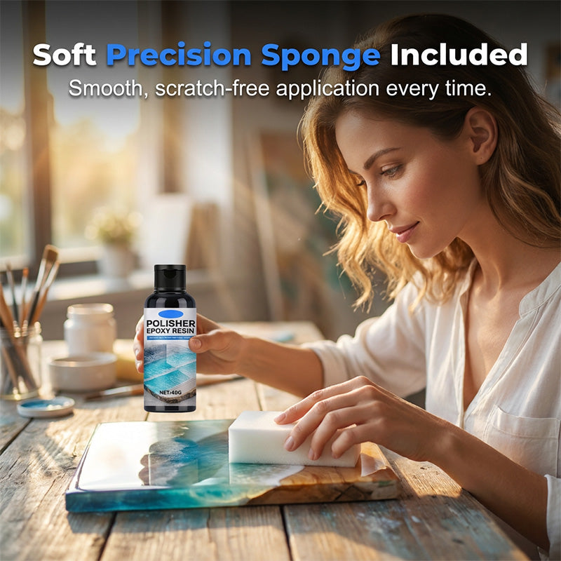 🥳2026 HOT SALE🥳💞50K+ SOLD!✨💎Epoxy Resin Polish – Restores dull resin to crystal‑clear high gloss. Removes scratches & haze. Effortless hand polish! 🎨🌟