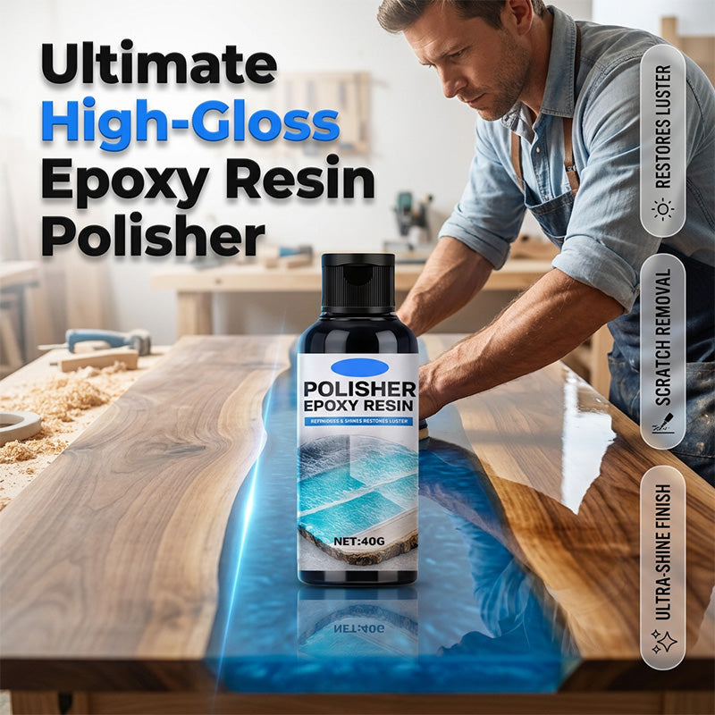 🥳2026 HOT SALE🥳💞50K+ SOLD!✨💎Epoxy Resin Polish – Restores dull resin to crystal‑clear high gloss. Removes scratches & haze. Effortless hand polish! 🎨🌟