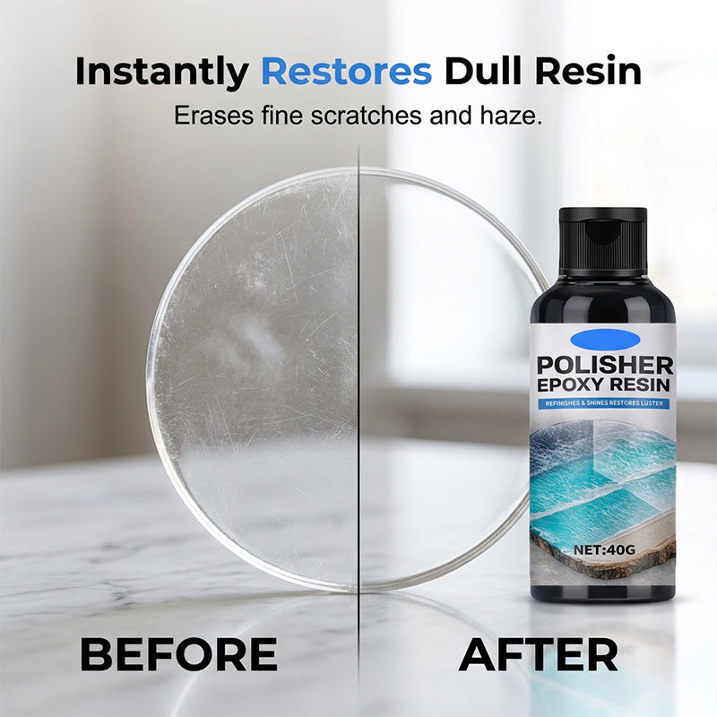 🥳2026 HOT SALE🥳💞50K+ SOLD!✨💎Epoxy Resin Polish – Restores dull resin to crystal‑clear high gloss. Removes scratches & haze. Effortless hand polish! 🎨🌟