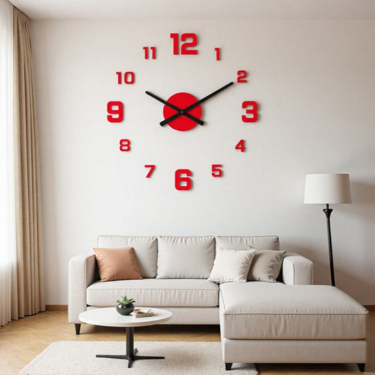 🕒Modern 3D Digital Wall Clock – Silent Acrylic Luminous Wall Decor, Night Glow Easy-Read Time Display, Stylish Home Decoration & Gift